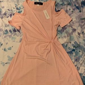 Cold Shoulder Knot Dress